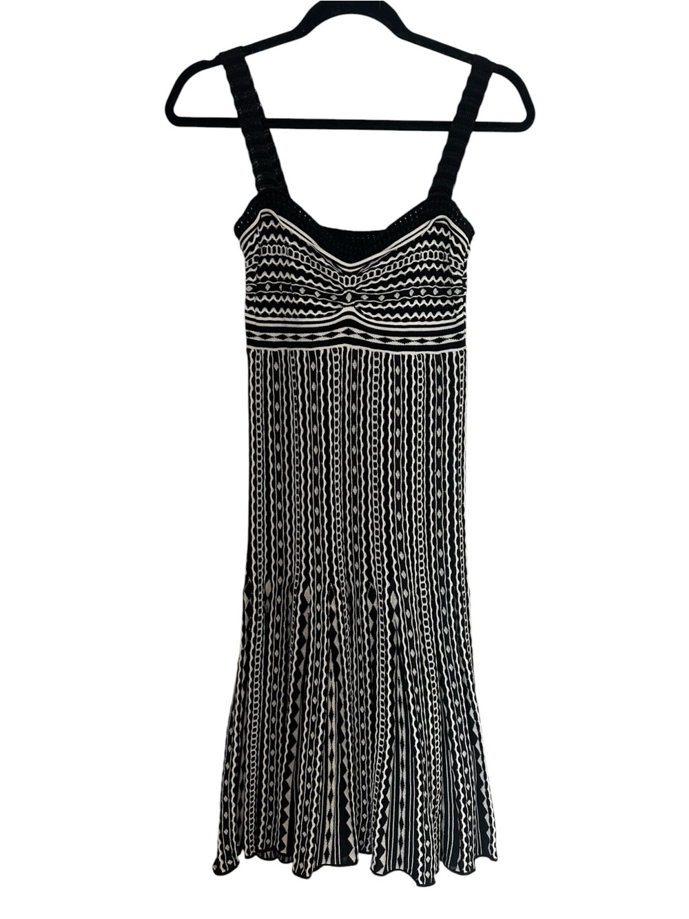 M Missoni Dress • Black & White Knit • Size 2